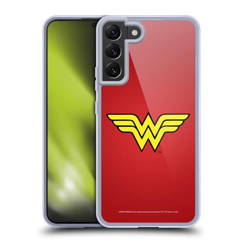 Wonder Woman DC Comics Logos Classic Soft Gel Case for Samsung Galaxy S22+ 5G