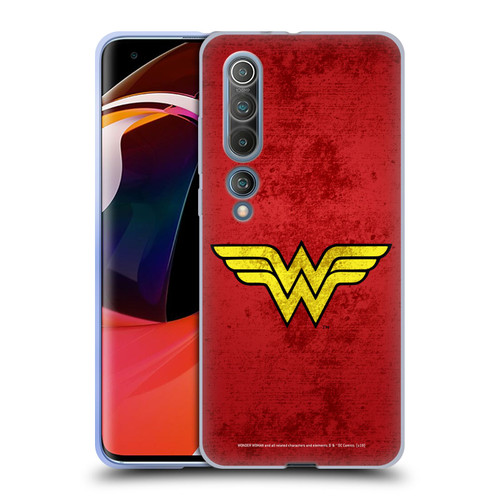 Wonder Woman DC Comics Logos Distressed Look Soft Gel Case for Xiaomi Mi 10 5G / Mi 10 Pro 5G