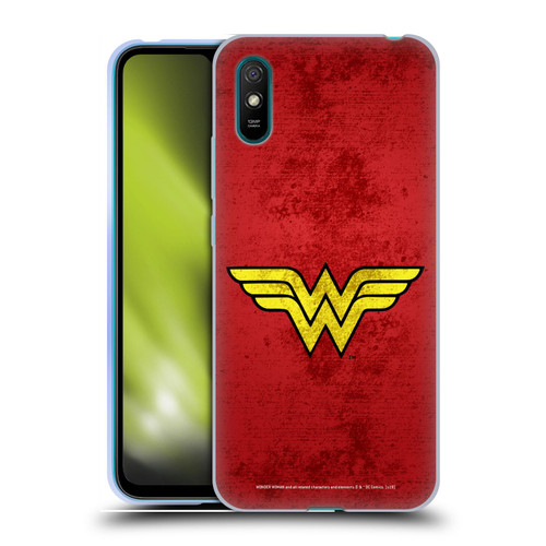 Wonder Woman DC Comics Logos Distressed Look Soft Gel Case for Xiaomi Redmi 9A / Redmi 9AT