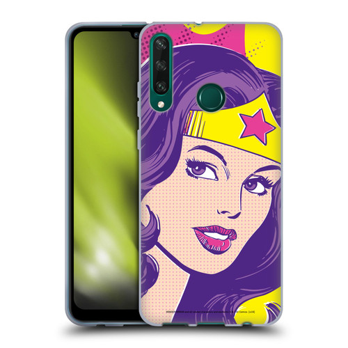 Wonder Woman DC Comics Vintage Art Pop Art Soft Gel Case for Huawei Y6p