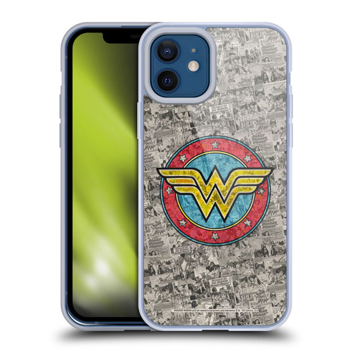 Wonder Woman DC Comics Vintage Art Comics Logo Soft Gel Case for Apple iPhone 12 / iPhone 12 Pro
