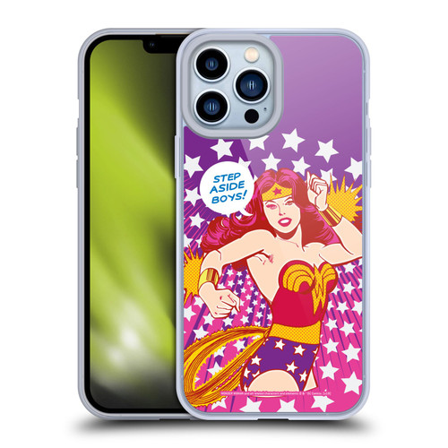 Wonder Woman DC Comics Vintage Art Step Aside Soft Gel Case for Apple iPhone 13 Pro Max