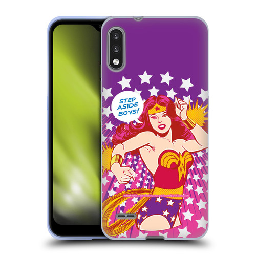 Wonder Woman DC Comics Vintage Art Step Aside Soft Gel Case for LG K22