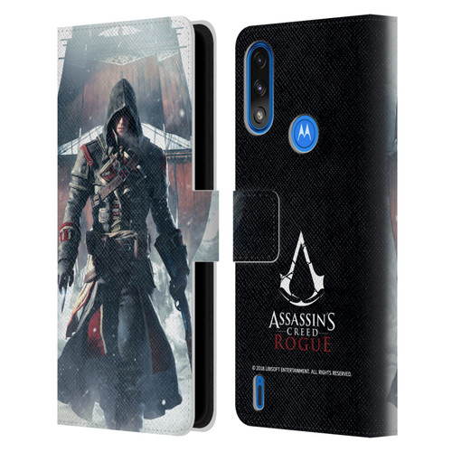 Assassin's Creed Rogue Key Art Shay Cormac Ship Leather Book Wallet Case Cover For Motorola Moto E7 Power / Moto E7i Power