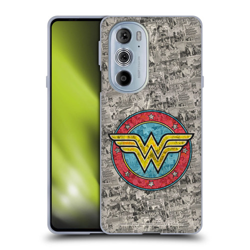 Wonder Woman DC Comics Vintage Art Comics Logo Soft Gel Case for Motorola Edge X30