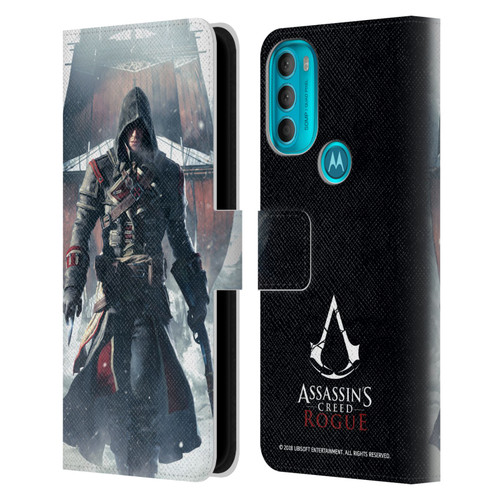 Assassin's Creed Rogue Key Art Shay Cormac Ship Leather Book Wallet Case Cover For Motorola Moto G71 5G