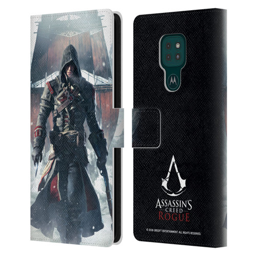 Assassin's Creed Rogue Key Art Shay Cormac Ship Leather Book Wallet Case Cover For Motorola Moto G9 Play