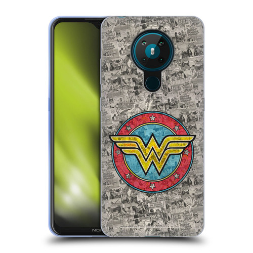 Wonder Woman DC Comics Vintage Art Comics Logo Soft Gel Case for Nokia 5.3