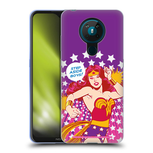 Wonder Woman DC Comics Vintage Art Step Aside Soft Gel Case for Nokia 5.3