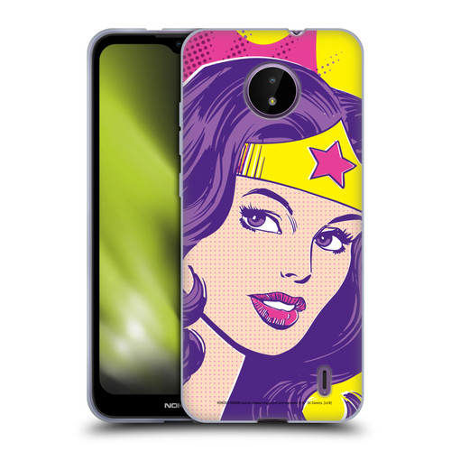 Wonder Woman DC Comics Vintage Art Pop Art Soft Gel Case for Nokia C10 / C20