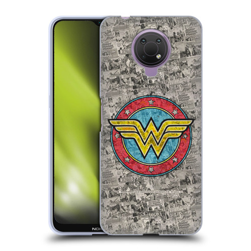 Wonder Woman DC Comics Vintage Art Comics Logo Soft Gel Case for Nokia G10