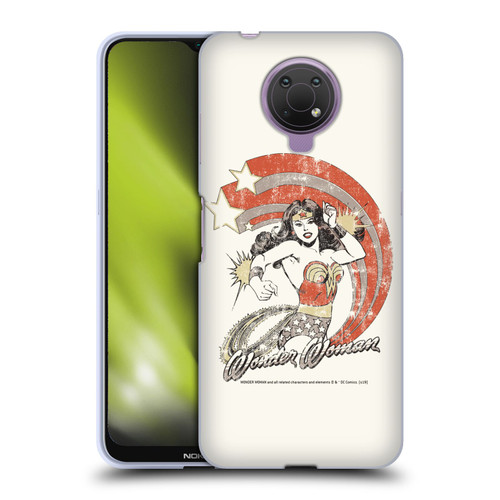 Wonder Woman DC Comics Vintage Art Distressed Look Soft Gel Case for Nokia G10