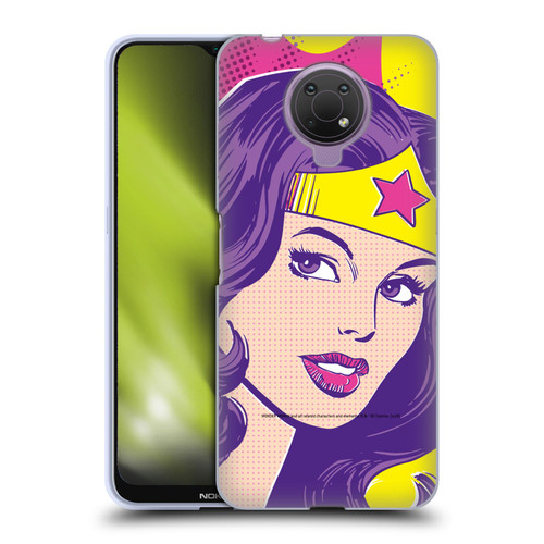 Wonder Woman DC Comics Vintage Art Pop Art Soft Gel Case for Nokia G10