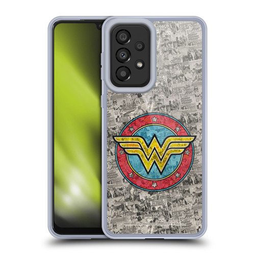Wonder Woman DC Comics Vintage Art Comics Logo Soft Gel Case for Samsung Galaxy A33 5G (2022)