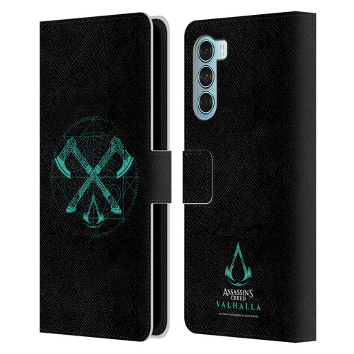 Assassin's Creed Valhalla Compositions Dual Axes Leather Book Wallet Case Cover For Motorola Edge S30 / Moto G200 5G