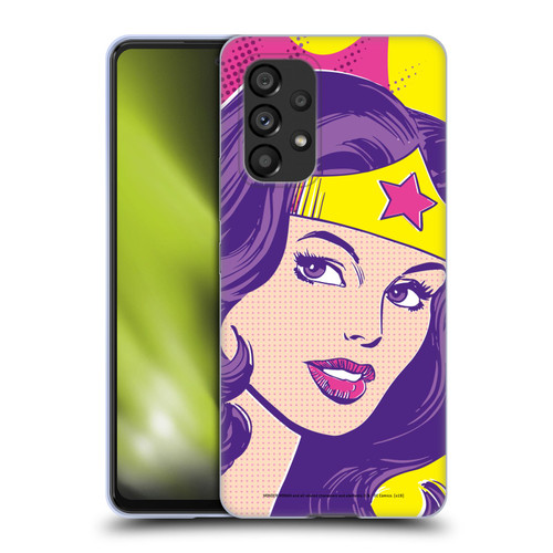 Wonder Woman DC Comics Vintage Art Pop Art Soft Gel Case for Samsung Galaxy A53 5G (2022)