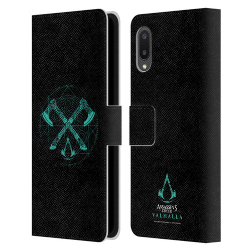 Assassin's Creed Valhalla Compositions Dual Axes Leather Book Wallet Case Cover For Samsung Galaxy A02/M02 (2021)