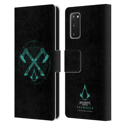 Assassin's Creed Valhalla Compositions Dual Axes Leather Book Wallet Case Cover For Samsung Galaxy S20 / S20 5G