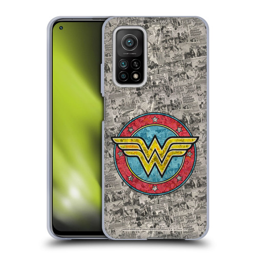 Wonder Woman DC Comics Vintage Art Comics Logo Soft Gel Case for Xiaomi Mi 10T 5G