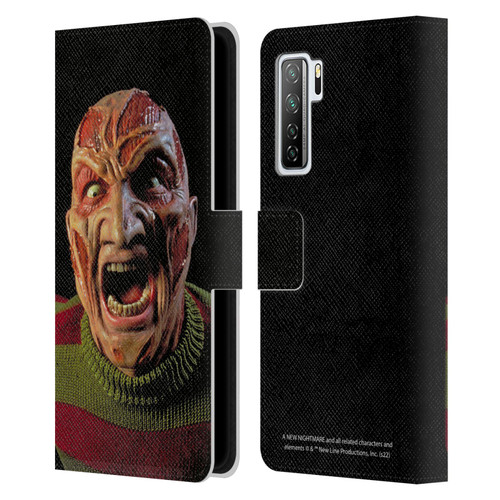 A Nightmare On Elm Street: New Nightmare Graphics Freddy Leather Book Wallet Case Cover For Huawei Nova 7 SE/P40 Lite 5G