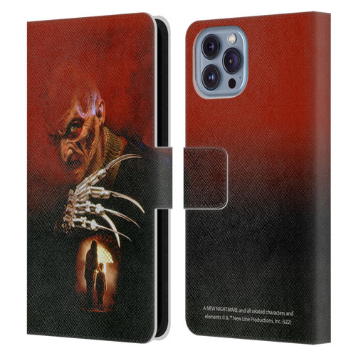 A Nightmare On Elm Street: New Nightmare Graphics Poster Leather Book Wallet Case Cover For Apple iPhone 14