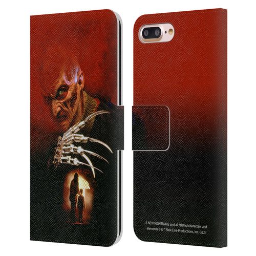 A Nightmare On Elm Street: New Nightmare Graphics Poster Leather Book Wallet Case Cover For Apple iPhone 7 Plus / iPhone 8 Plus