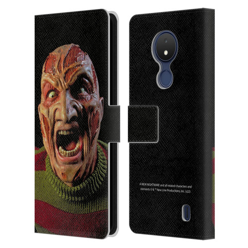 A Nightmare On Elm Street: New Nightmare Graphics Freddy Leather Book Wallet Case Cover For Nokia C21