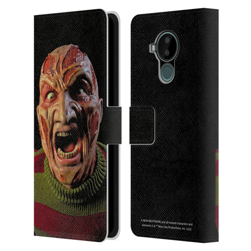 A Nightmare On Elm Street: New Nightmare Graphics Freddy Leather Book Wallet Case Cover For Nokia C30