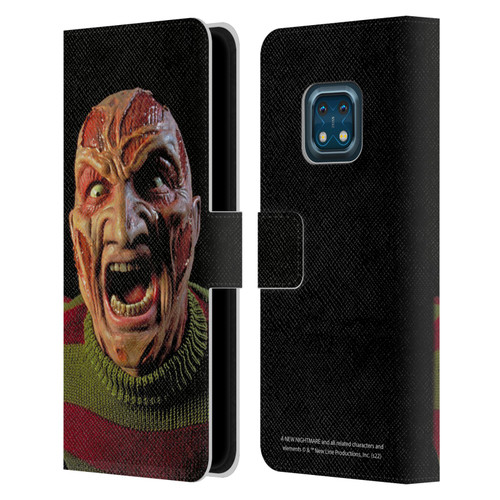A Nightmare On Elm Street: New Nightmare Graphics Freddy Leather Book Wallet Case Cover For Nokia XR20