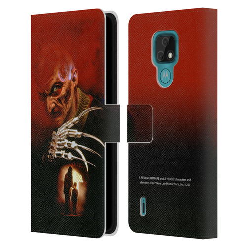 A Nightmare On Elm Street: New Nightmare Graphics Poster Leather Book Wallet Case Cover For Motorola Moto E7