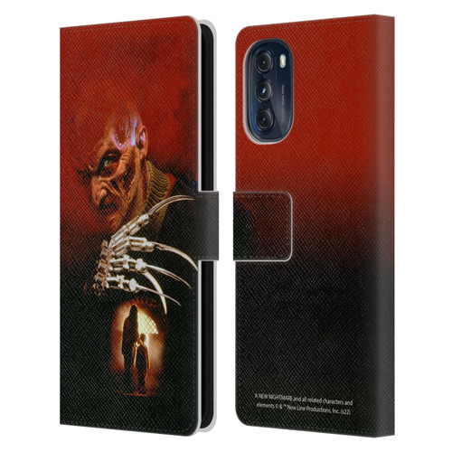 A Nightmare On Elm Street: New Nightmare Graphics Poster Leather Book Wallet Case Cover For Motorola Moto G (2022)