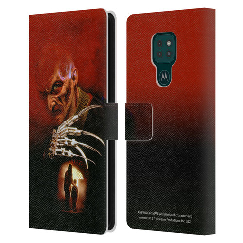 A Nightmare On Elm Street: New Nightmare Graphics Poster Leather Book Wallet Case Cover For Motorola Moto G9 Play
