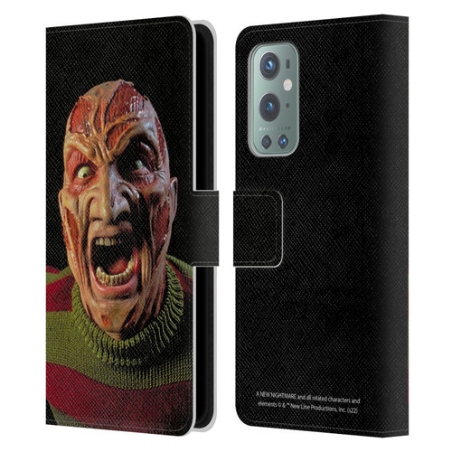 A Nightmare On Elm Street: New Nightmare Graphics Freddy Leather Book Wallet Case Cover For OnePlus 9