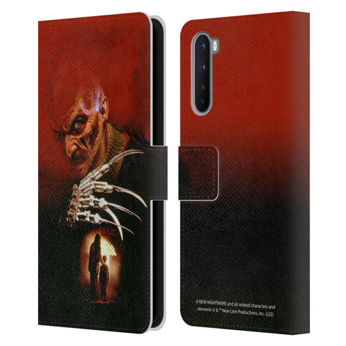 A Nightmare On Elm Street: New Nightmare Graphics Poster Leather Book Wallet Case Cover For OnePlus Nord 5G