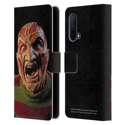 A Nightmare On Elm Street: New Nightmare Graphics Freddy Leather Book Wallet Case Cover For OnePlus Nord CE 5G