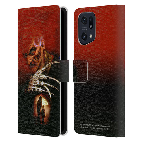 A Nightmare On Elm Street: New Nightmare Graphics Poster Leather Book Wallet Case Cover For OPPO Find X5