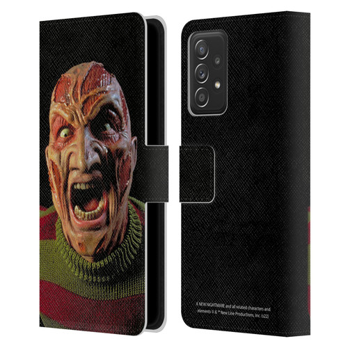 A Nightmare On Elm Street: New Nightmare Graphics Freddy Leather Book Wallet Case Cover For Samsung Galaxy A53 5G (2022)