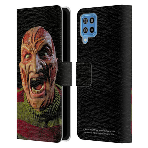 A Nightmare On Elm Street: New Nightmare Graphics Freddy Leather Book Wallet Case Cover For Samsung Galaxy F22 (2021)