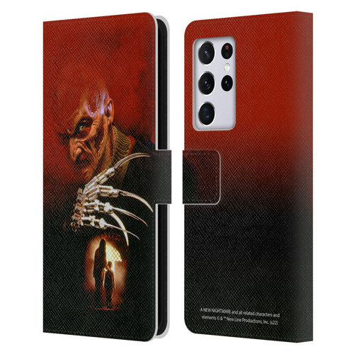 A Nightmare On Elm Street: New Nightmare Graphics Poster Leather Book Wallet Case Cover For Samsung Galaxy S21 Ultra 5G