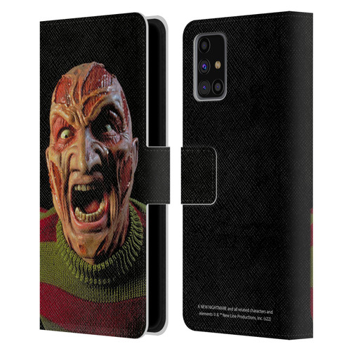 A Nightmare On Elm Street: New Nightmare Graphics Freddy Leather Book Wallet Case Cover For Samsung Galaxy M31s (2020)