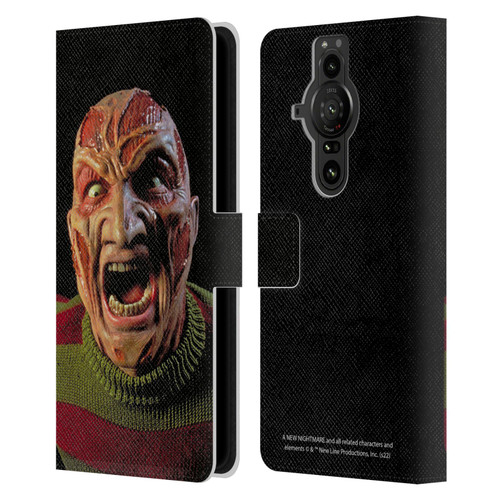 A Nightmare On Elm Street: New Nightmare Graphics Freddy Leather Book Wallet Case Cover For Sony Xperia Pro-I