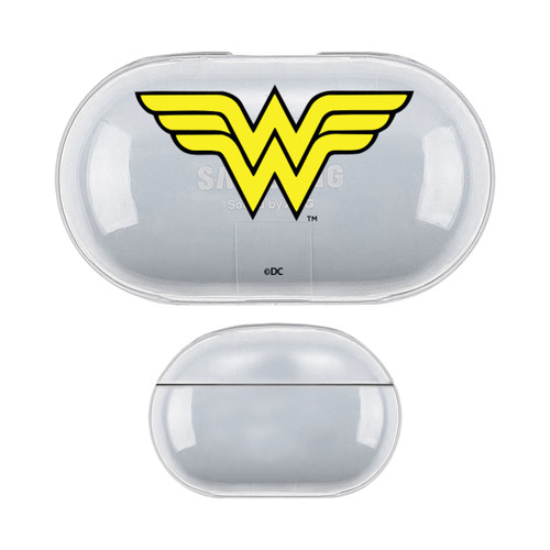 Wonder Woman DC Comics Logos Classic Clear Hard Crystal Cover Case for Samsung Galaxy Buds / Buds Plus