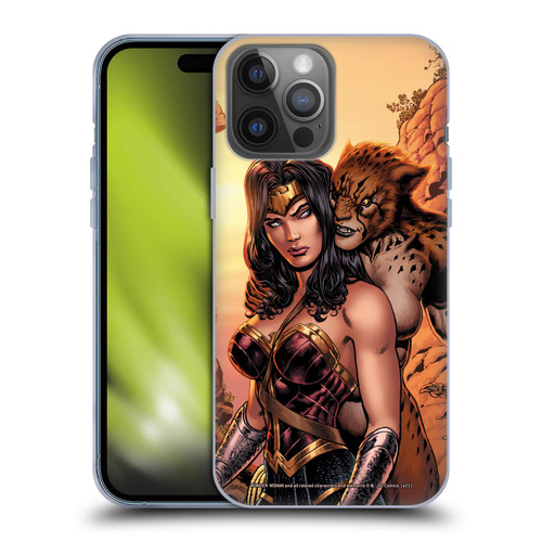Wonder Woman DC Comics Comic Book Cover Rebirth #3 Cheetah Soft Gel Case for Apple iPhone 14 Pro Max