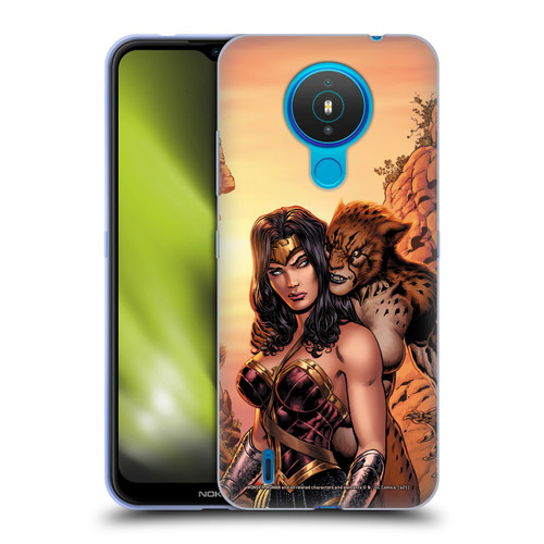 Wonder Woman DC Comics Comic Book Cover Rebirth #3 Cheetah Soft Gel Case for Nokia 1.4