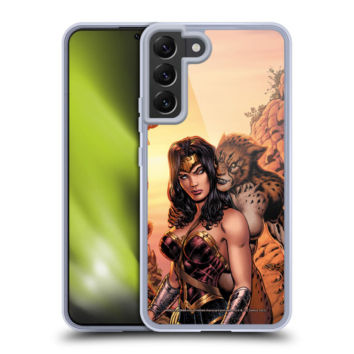 Wonder Woman DC Comics Comic Book Cover Rebirth #3 Cheetah Soft Gel Case for Samsung Galaxy S22+ 5G