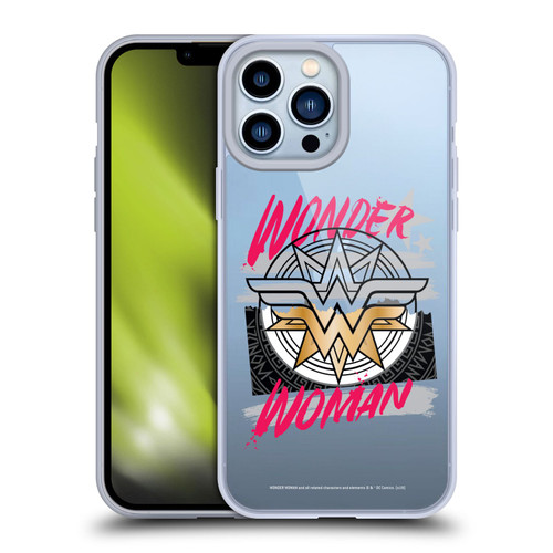 Wonder Woman DC Comics Graphic Arts Shield Soft Gel Case for Apple iPhone 13 Pro Max & MagSafe