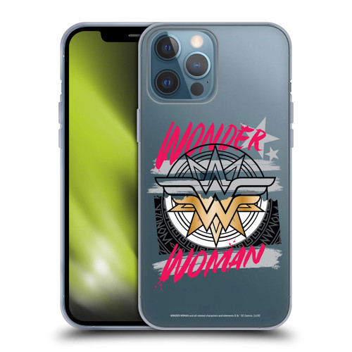 Wonder Woman DC Comics Graphic Arts Shield Soft Gel Case for Apple iPhone 13 Pro Max