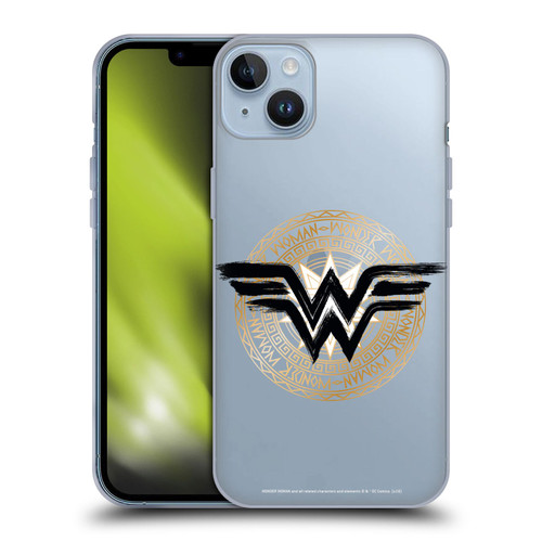 Wonder Woman DC Comics Graphic Arts Shield 2 Soft Gel Case for Apple iPhone 14 Plus