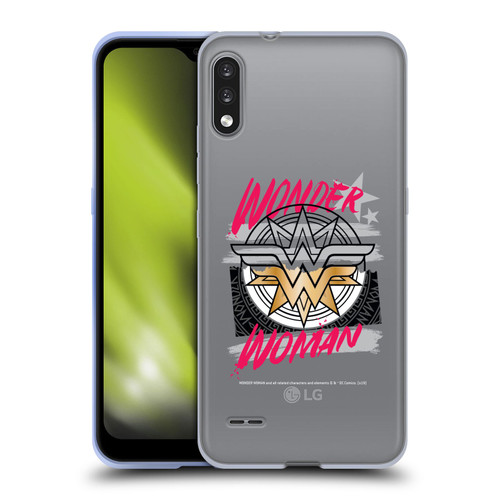 Wonder Woman DC Comics Graphic Arts Shield Soft Gel Case for LG K22