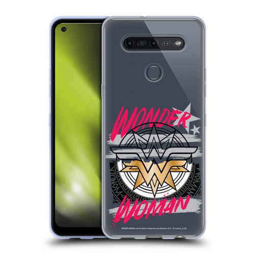 Wonder Woman DC Comics Graphic Arts Shield Soft Gel Case for LG K51S